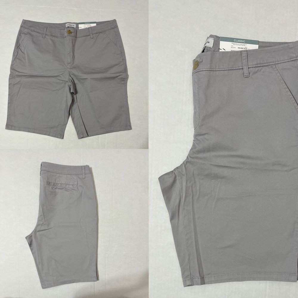Liz Claiborne NWT Sz 16T  Silver Screen  Classic Bermuda Shorts